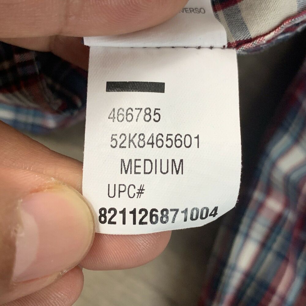 Arrow Flannel Shirt Men's Button Down Long Sleeve Size Medium Collared - Picture 10 of 10